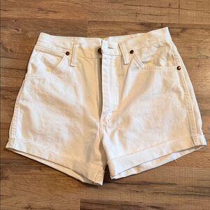 Wrangler White Jean Shorts for Women